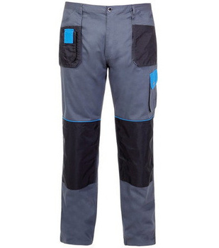 Spodnie Szaro-Niebieskie Bawełna Xl