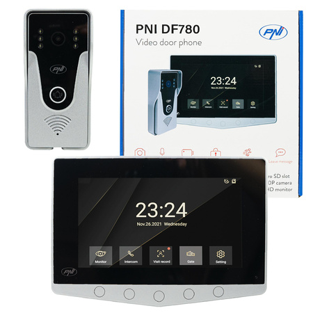 Videodomofon PNI DF780 z 1 monitorem,   