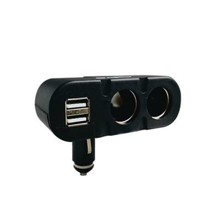 Rozdzielacz samochodowy 2 gniazda+2 usb