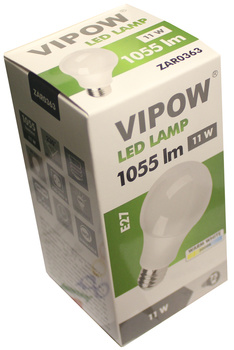 Lampa Led A60 11W E27 3000K 230V