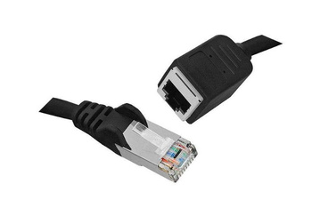 Kabel Lan Przedłużacz Cat 5E Czarny 3M