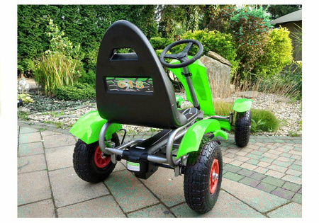 Gokart Na Pedały,Pompowane Koła GM18 zie