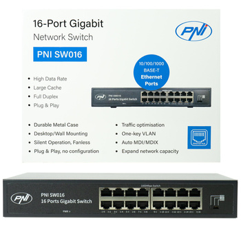 Switch PNI SW016, 16 x 10/100/1000 Mbps,