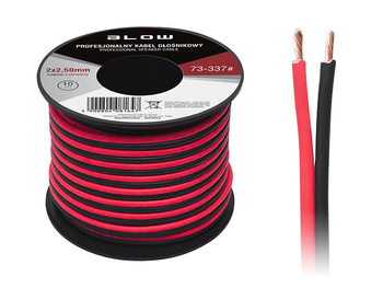 Przewód Gł. 2X2,50Mm Czarno-Czerwony 10M