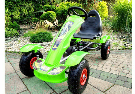 Gokart Na Pedały,Pompowane Koła GM18 zie