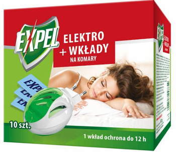 Elektro+wkłady 10szt na komary Expel