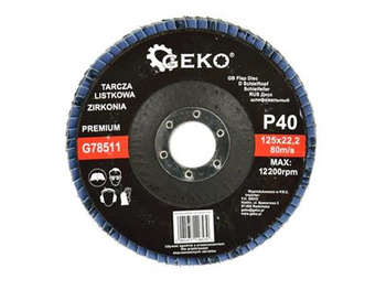 Tarcza listkowa"CYRKON" 125mm P40 PREMIU