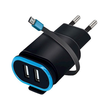 Ładowarka sieciowa TC-02 2xUSB 2.4Amicro