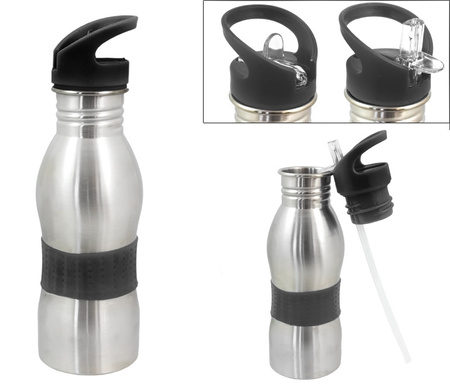 Bidon Termos Srebrno-Czarny 550Ml