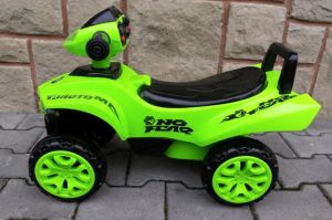 Dziecięcy jeździk chodzik quad zielony