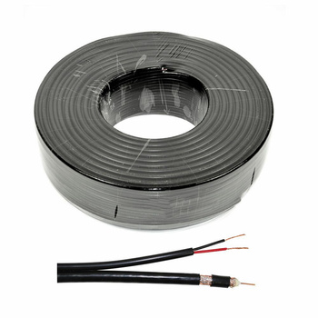 Kabel do kamer monitoringu 100m wideo i