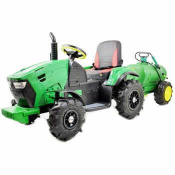 Traktor na akumulator z cysterną pompowa