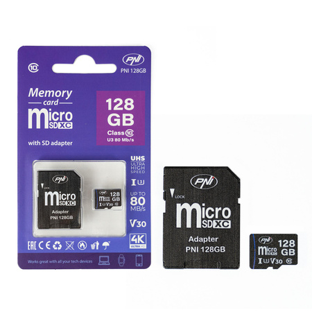 Karta pamięci MicroSD PNI 128GB         