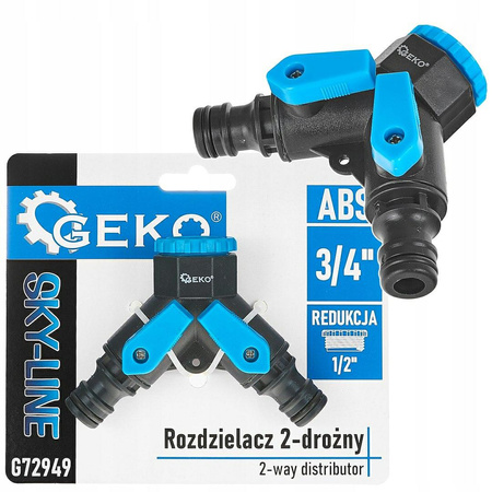 Rozdzielacz 2-drożny 3/4" z redukcją    