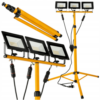 Halogen statyw budowlany stojak 3x50W