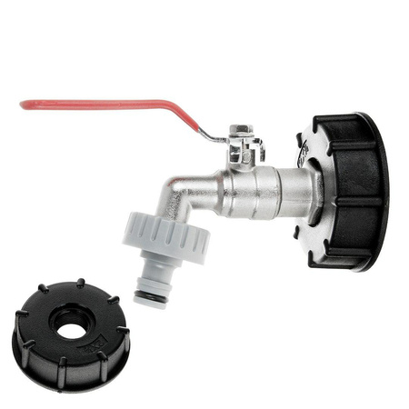 Zestaw – IBC nakrętka S60x6 + kran 3/4" 
