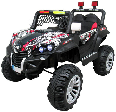 Samochodzik Autko  Buggy 4x4 biały-czarn