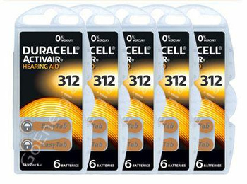 Baterie Słuchowe Duracell 312 Activair