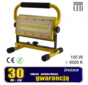 Naświetlacz Przenośny Led 100W 6000K