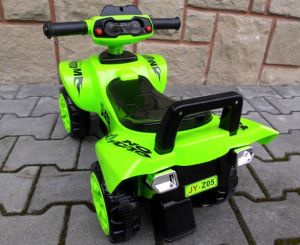 Dziecięcy jeździk chodzik quad zielony