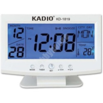 Zegar Budzik Termometr Lcd Kd1819