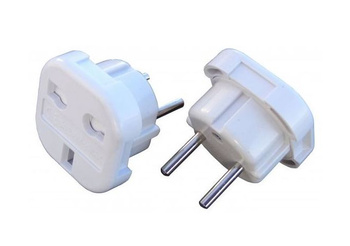 Wtyk Adaptor Ac Złącze El-0174 Białe Uk