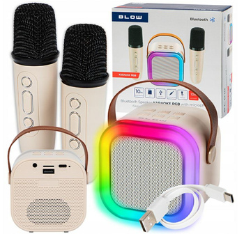 Głośnik Bluetooth KARAOKE RGB 2