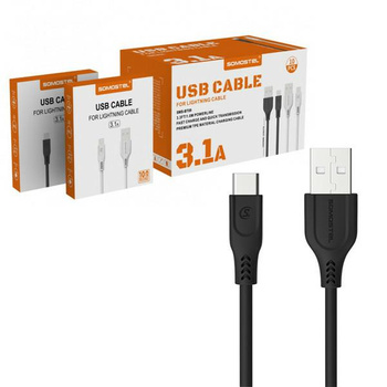 Kabel Usb typu c 3,1A Somostel 1,2m czar