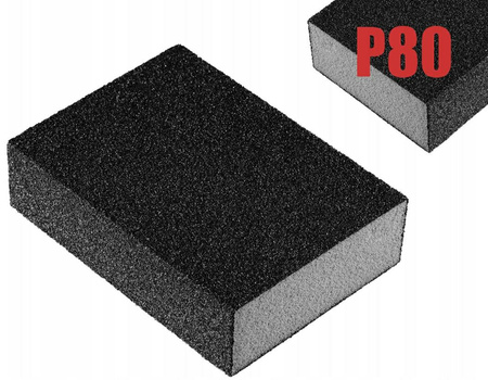 Kostka ścierna 70x100x25mm P80 1szt     