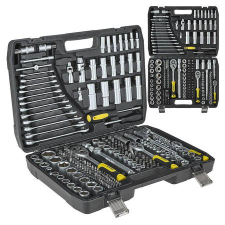 Komplet kluczy nasadowych 216el. 1/4",  