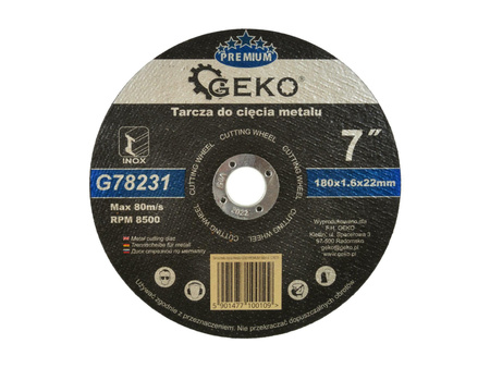 Tarcza do metalu Inox 180x1,6x22,23