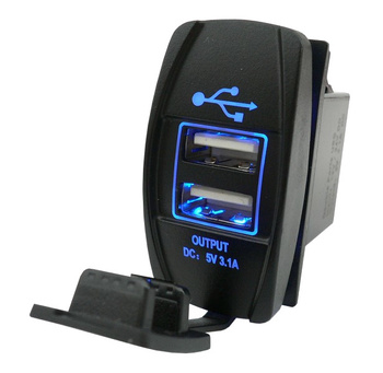 Rozgałęziacz usb 12/24V 2Xusb 3,1A Axel