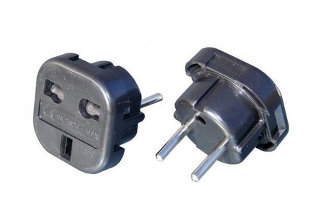 Wtyk Adaptor Ac Złącze El-0174 Czarne Uk