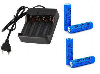 Ładowarka + 4x Akumulatory 18650 8800mAh