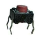 Tact Switch 6x6mm h=4.3mm czerwony