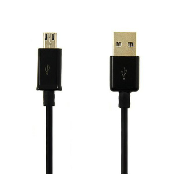 Kabel Micro Usb czarny końcówka 8mm