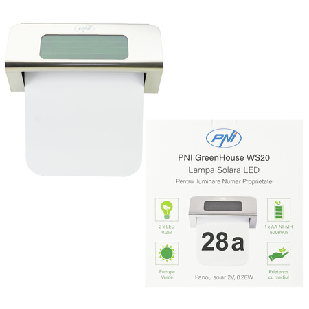 Lampa solarna LED PNI GreenHouse WS20 do