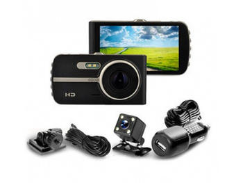 Rejestrator Z Kamerą Cofania Full Hd 2W1