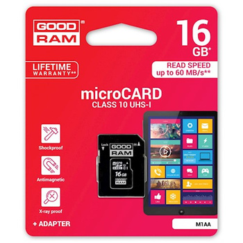 Karta Pamięci Goodram 16Gb Kl. 10 Z Adap
