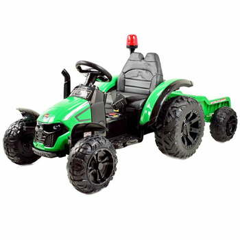 Traktor na akumulator z przyczepą kogut