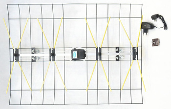 Antena TV siatka siatkowa złota+wzm+zas
