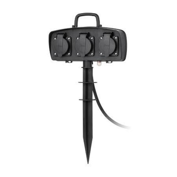 Przedłużacz ogrodowy na nożce 3 gniazda