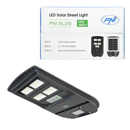 Lampa uliczna PNI SL210 100W panel      