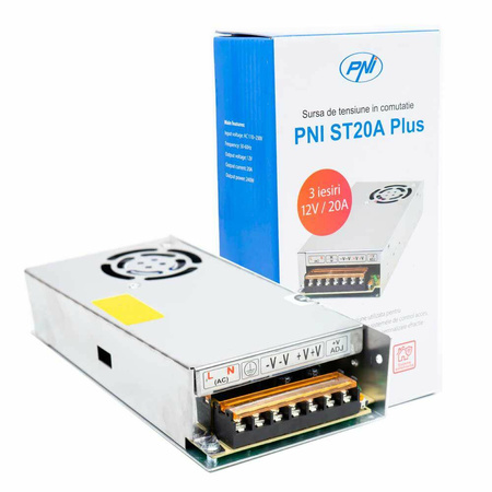 Zasilacz PNI-ST20AP 12V 20A stabilizowan