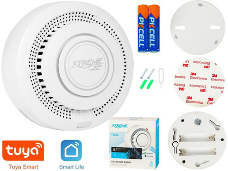 Detektor czujnik dymu TD30 2xAAA WiFi   