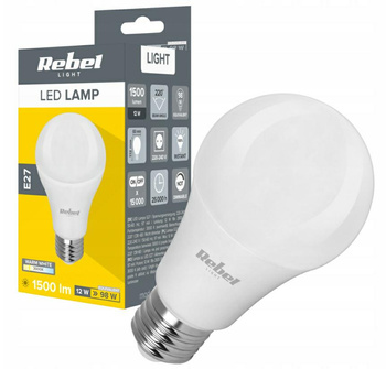 Lampa LED Rebel A60 12W, E27, 3000K,