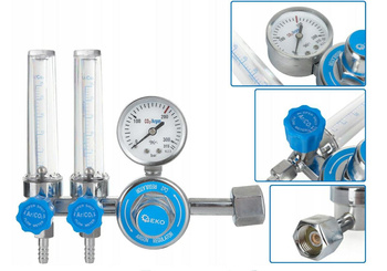 Reduktor CO2/ARGON z dwoma rotametrami