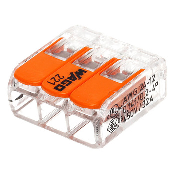 Złączka WAGO 221 uniwersalna linka drut