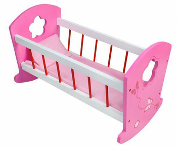 Łóżeczko dla lalek drewniane