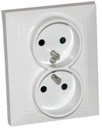 Gniazdo z uziemieniem podwójne 
